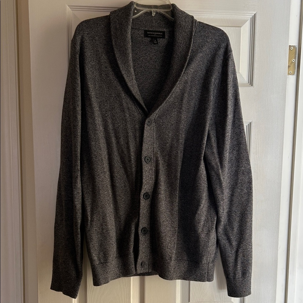 Banana Republic Charcoal Cardigan Sweater